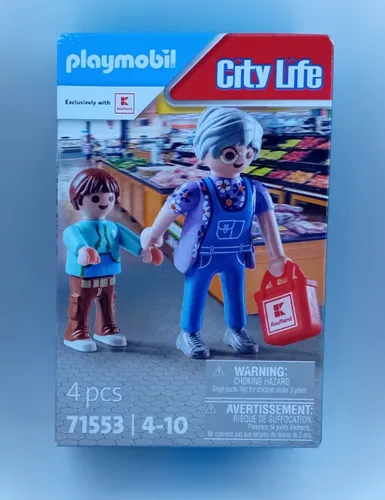 Playmobil City Life Figur - Kaufland Oma mit Enkelkind - 71553 -