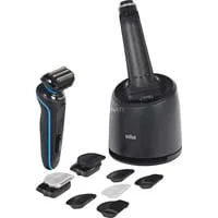 Braun Series 5 52-B7650cc Elektrorasierer - Elektrorasierer mit 3 flexiblen Klingen für eine komfortable Rasur, inklusive SmartCare Center und 2 Aufsätzen für individuelle Bedürfnisse.