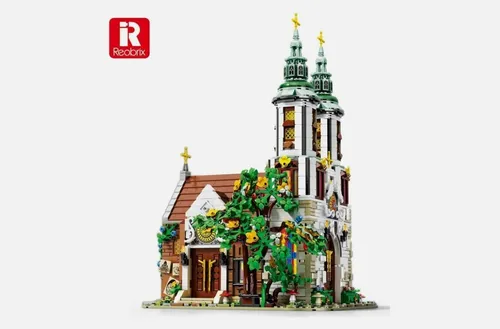 Kirche St Andrew`s Church Klemmbausteine Reobrix 66023 Gebäude 3306 Teile