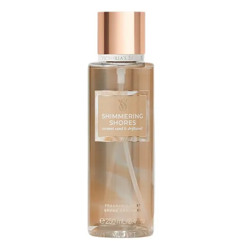 Victoria's Secret Shimmering Shores Körpermist 250ml - Verschiedene Badeprodukte, erfrischender Duft mit schimmerndem Finish für strahlende Haut.