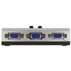 Delock Videoverteiler /-Switch 2 x VGA - KVM-Switches für Desktop, ermöglicht einfache manuelle Umschaltung zwischen 2 VGA-Quellen für optimale Flexibilität.