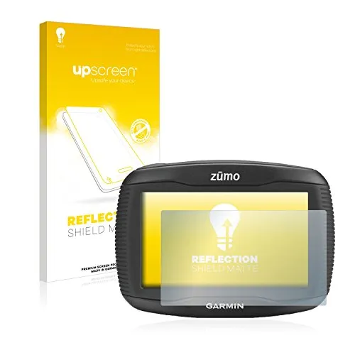 upscreen Entspiegelungs-Schutzfolie für Garmin zumo 390LM Displayschutz-Folie Matt [Anti-Reflex, Anti-Fingerprint]