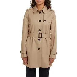 Tommy Hilfiger Damen Jacke Heritage Single Breasted Trench - Beige Übergangsjacke für Damen, stilvoll und vielseitig, ideal für wechselhaftes Wetter und schicke Outfits.