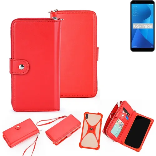 2in1 Hülle Portemonnee für Asus ZenFone Max Plus (M1) Schutzhülle Case Handyh