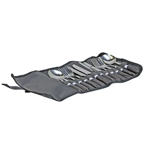 Vango Family Cutlery Set Grau - Robustes strapazierfähiger Edelstahl Besteck, Größe One Size - Farbe Silver