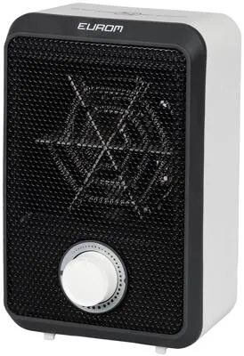Eurom Fanheater 600 - Elektrische Heizlüfterheizung mit Thermostat - Heizlüfter mit 600W Leistung und Überhitzungsschutz, ideal für schnelle Wärme in kleinen Räumen und optimal für kalte Tage.