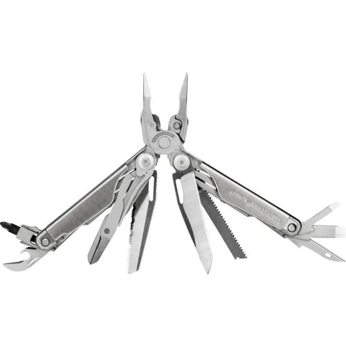 Leatherman Multitool Surge, 830165 - 21 Funktionen für Profis - Handwerkzeuge - Vielseitiges Multitool mit 21 Funktionen, inklusive austauschbarem Drahtschneider und robustem Nylonetui für optimale Mobilität.