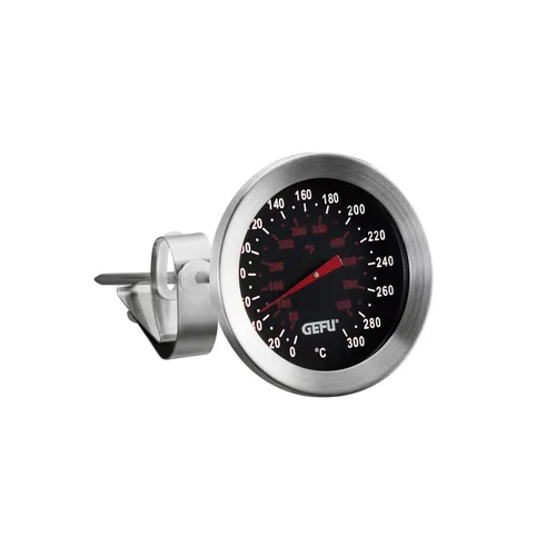 GEFU Kochthermometer SIDO - Kochthermometer für Töpfe und Backofen, mit präzisen Temperaturskalen bis 300 °C, ideal für perfekte Garergebnisse und 5 Jahre Herstellergarantie.