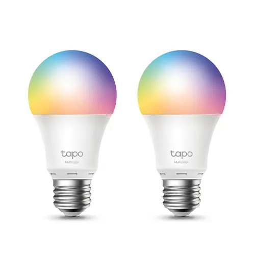 Tapo L530E - Mehrfarbige Wi-Fi-Smart-LED-Lampe E27, 8,7 W 806 lm, kompatibel mit Alexa & Google Home, dimmbar und energieeffizient