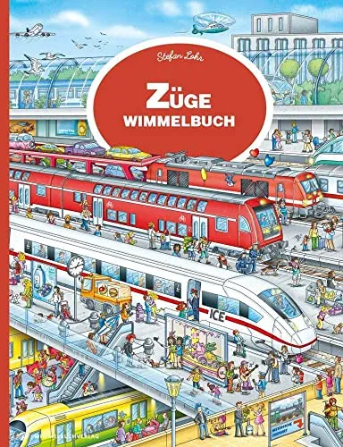 Züge Wimmelbuch: Mein großes Eisenbahn Wimmelbuch ab 3 Jahren - Hörbuch für Kinder ab 3 Jahren, fördert die Sprachentwicklung und regt die Fantasie mit bunten Wimmelbildern an.