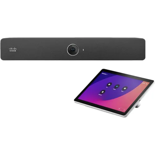 Cisco Webex Room Bar - Videokonferenzkomponente in Kohle - Webcams für professionelle Videokonferenzen, bietet erstklassige Audio- und Videoqualität für optimale Kommunikation im Büro oder Home Office.