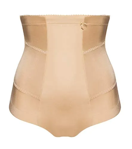 Ulla Lingerie Yara Hohe Miederhose mit Hakenverschluss - Bikinis & Taillenslips für Damen – Formende Microfaser mit nahtlosem Beinabschluss und breitem, silikonbeschichtetem Bund für perfekten Halt.