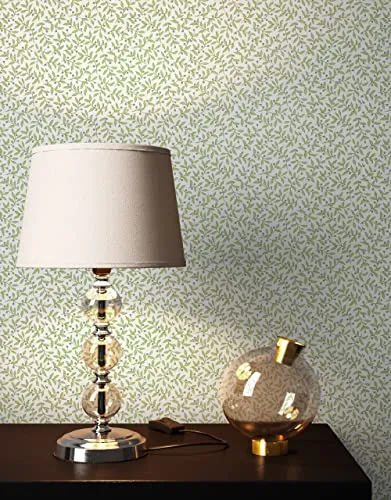 Newroom Vliestapete Trento - Romantische Blumen Tapete für Wohnzimmer und Schlafzimmer - Hochwertige Vliestapete in Grün mit romantischem Blumenmotiv, ideal für Wohnzimmer, Schlafzimmer oder Büro. Dimensionsstabil und wasserbeständig für vielseitigen Einsatz.