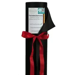 Sensalux Tischdecke Tischdeckenrolle 25m - Schwarz, 150 cm Breite - Vielseitige Tischdeckenrolle aus 100% Polypropylen, ideal für Feiern und Veranstaltungen. Mit OEKO-TEX® Standard 100 zertifiziert, bietet sie ansprechende Qualität für jeden Anlass.