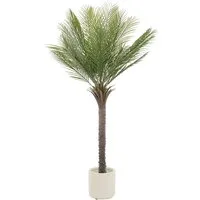 ML-DESIGN Kunstpflanze - Künstliche Palme 150 cm - Kunstpflanzen für Wohnräume & Garten – Diese 150 cm hohe Kunstpalme bringt tropisches Flair in dein Zuhause, ist pflegeleicht und UV-beständig für drinnen und draußen!