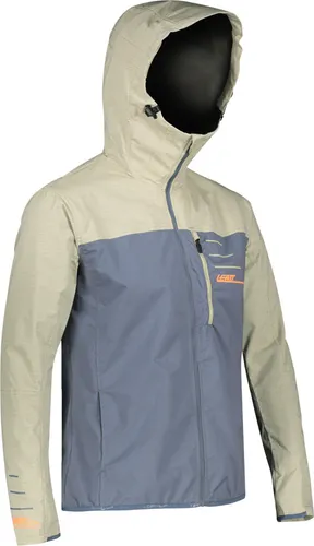 Leatt Herren Jacke MTB All Mountain 2.0 - Dunkelblau Beige, S - Outdoorjacke mit einzigartigem ClimbVent System für optimale Belüftung und wasserabweisendem Material, ideal für alle Wetterbedingungen und perfekt für Mountainbiker.