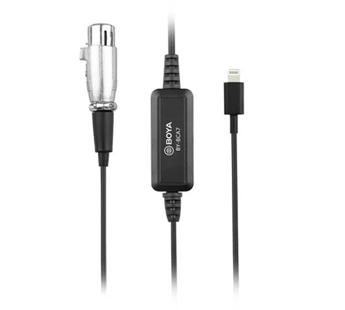 Boya BCA7 adapter cable XLR to Lightning iOS