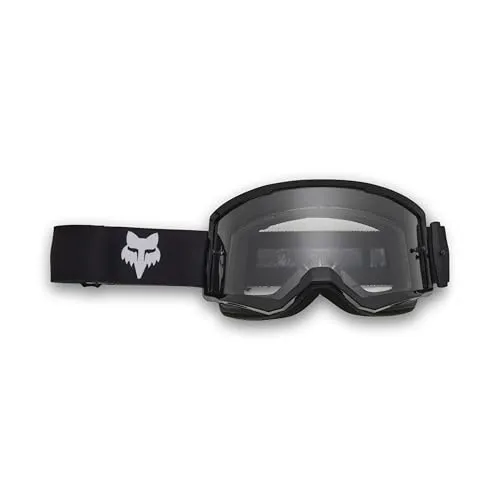 FOX Main Core Motocross Brille schwarz für Männer - Sportbrillen mit breiter Öffnung für herausragende periphere Sicht und variablem Linsensystem für individuellen Komfort.