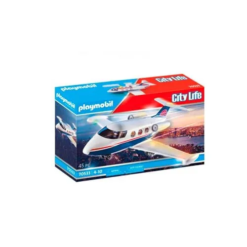 PLAYMOBIL Private Jet Stadt Life Luxus Spielset 70533 - Vorschule/Young Kinder Spielsachen, erlebe luxuriöse Abenteuer mit 45 Teilen und Figuren, ideal für kreative Rollenspiele.