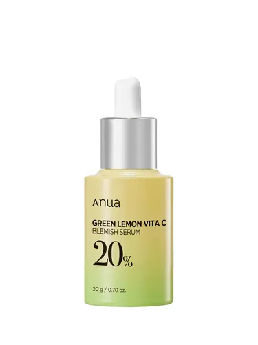 Anua Green Lemon Vita C Blemish Serum 20% - Anti-Aging-Creme mit 20% Vitamin C, ideal zur Bekämpfung von Pigmentflecken und für eine strahlende, hydratisierte Haut.