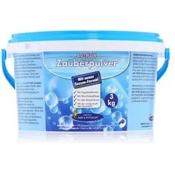 AQUA CLEAN PUR Zauberpulver 3kg - Waschkraftverstärker - Reinigungsmittel mit extra Flecklösekraft und Kaltlöseformel für bis zu 300 Anwendungen. Ideal für hygienisch frische Wäsche und effektive Entfernung von hartnäckigen Flecken.