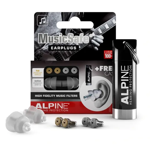 ALPINE Music Safe Classic Earplug - Gehörschutz für Musikliebhaber, bietet optimalen Schutz bei gleichzeitig klarem Klang und Tragekomfort.