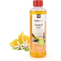 MICROACTIV Orangenöl Reiniger Konzentrat 500ml – Allzweckreiniger mit frischem Orangenduft - Vielseitiger Allzweckreiniger: Das hochkonzentrierte Orangenöl Reiniger Konzentrat entfernt effektiv Fett und Verunreinigungen von verschiedenen Oberflächen. Hergestellt in Deutschland, sorgt es für ein angenehmes Raumaroma.