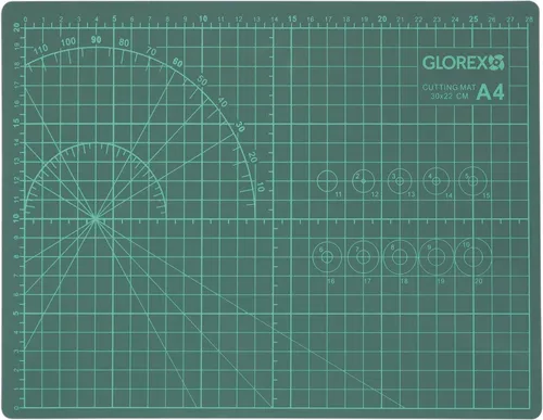 Glorex Schneideunterlage A2 45 x 60 cm - Ideale Schneidbasis - Praktische Schneideunterlage in A2-Größe (45 x 60 cm) für präzises Arbeiten. Ideal für Hobby und Handwerk, schützt Oberflächen und sorgt für saubere Schnitte.