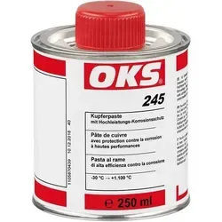 OKS Kupferpaste 245 - Hochleistungs-Korrosionsschutz 250 ml - Anti-Seize-Paste mit hervorragendem Korrosionsschutz, verhindert Festbrennen und -rosten bei hohen Temperaturen, ideal für Schrauben und Gleitflächen in Kraftfahrzeugen.