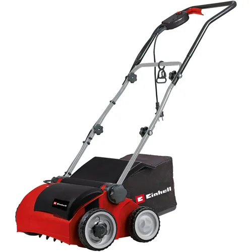 Einhell GE-SA 1433 Elektro-Vertikutierer-Lüfter 1400W - Motorsensen - Effizienter Vertikutierer mit 33 cm Schnittbreite und 28 l Fangbox für einen gesunden Rasen.