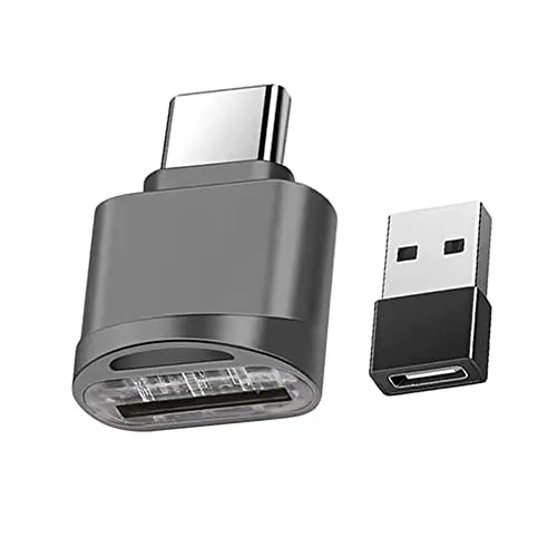 Micro SD Kartenleser USB C - Kompakter Typ C Kartenleser für schnelle Datenübertragung - Praktischer Micro SD Kartenleser mit USB C Adapter für einfache Verbindung zu Typ C Geräten. Ideal für schnelle und zuverlässige Datenübertragung von Fotos und Videos unterwegs.