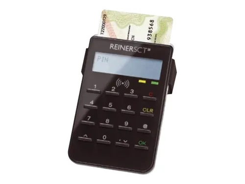 REINER SCT Chipkartenleser cyberJack RFID - Sicherheitsklasse 3, TÜV IT zertifiziert und ideal für eID und Online-Banking