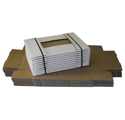 Nestler Versandkarton 20 Faltkartons weiß 33,8x23,8x9,2cm mit abnehmbaren Deckel