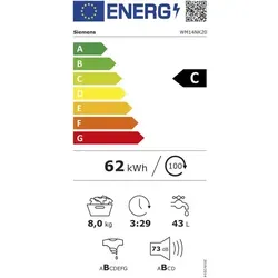 Siemens WM14NK20 Waschmaschine weiß - Weiß