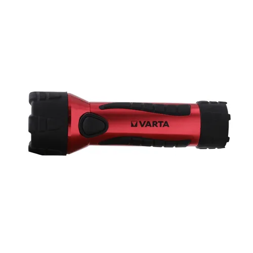VARTA Rubbermate LED Taschenlampe - Wasserabweisende Taschenlampe mit 3 Watt CREE Hochleistungs-LED, stoßfest bis 5 Meter und ideal für extreme Anwendungen – inklusive VARTA High Energy LR20 Batterien.