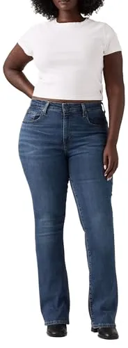 Levi's Damen 725™ High Rise Bootcut Jeans - Blue Wave Dark, 29W / 32L - Jeans in klassischer Bootcut-Form, die die Beine optisch verlängert. Hohe Taille für eine schlanke Passform an Hüfte und Oberschenkeln.