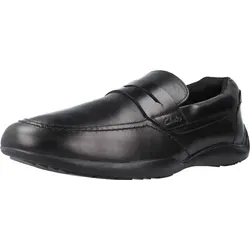 CLARKS Mokassins KONRAD PENNY - Eleganter Herren-Slipper in Schwarz - Herren-Slipper aus hochwertigem Leder mit Cushion PlusTM-Fußbetten für optimalen Komfort. Recycelte Gummisohlen bieten hervorragenden Grip und Halt.