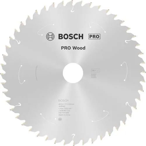Bosch Accessories 2608837723 Hartmetall Kreissägeblatt 216 x 30mm - Kreissägeblätter für präzise und glatte Schnitte in Holz. Mit 48 hochwertigen Carbide-Zähnen und extraschmaler Schnittfuge für maximale Akkulaufzeit und minimalen Materialabtrag.
