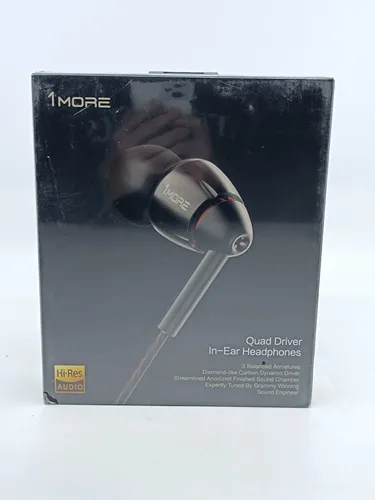 1MORE E1010 Quad-driver Hi-Fi Kopfhörer - In-Ear Ohrhörer mit Hi-Res Audio, kraftvoller Bass und komfortables Hörerlebnis für iOS und Android