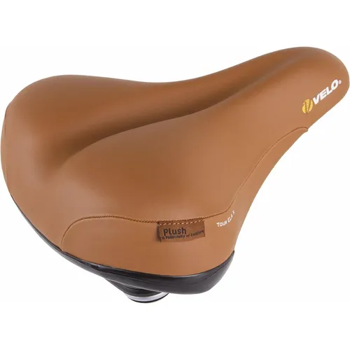 Velo Tour Ela Gen Sattel - Fahrradsattel mit stoßabsorbierender ARC-TECH Federung für maximalen Komfort auf Touren, inklusive Klemme für einfache Montage.