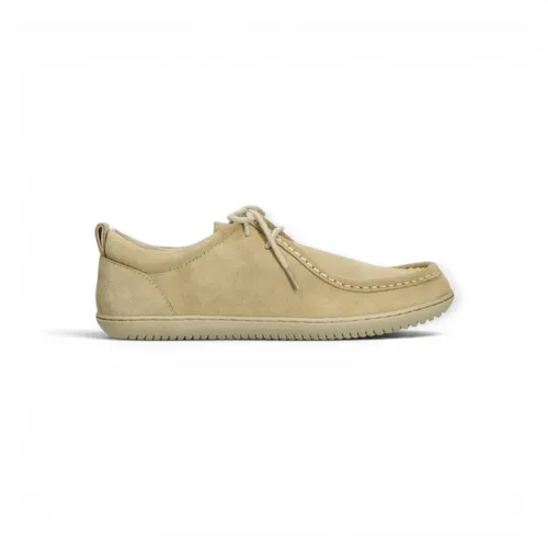 Groundies Mokassin Cricket (Zero Drop, Veloursleder) beige Herren, Größe 43 (10) - Klassischer Mokassin mit innovativer TrueSense Technologie für maximale Flexibilität. Ideal für Alltag und elegante Anlässe, bietet er einen breiten Zehenbereich für natürliche Bewegungsfreiheit.