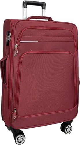 My Travel Bag 3090 Stoffkoffer 4-Rollen Trolley - Leichter Reisekoffer mit 360° Rollen-System und EXTRA stabilen Rollen für optimalen Komfort. Integrierte Dehnungsfuge für bis zu 20% mehr Volumen.