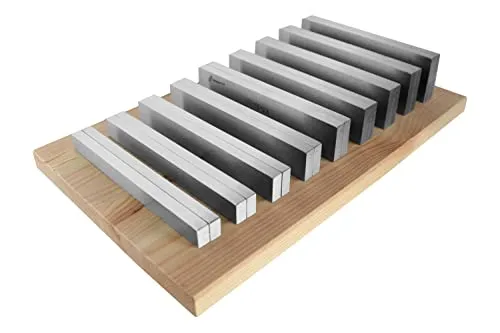 Parallelunterlagen-Set 18-teilig, 150 mm - Grafik- & Zeichenbedarf: Vielseitiges Set mit 9 Paaren für präzise Auflagenhöhen, inklusive praktischem Aluminiumkasten zur sicheren Aufbewahrung.