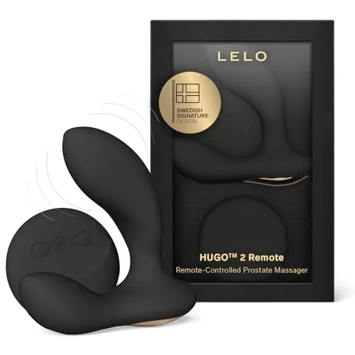 LELO HUGO 2 Remote Prostata Vibrator mit Fernbedienung und 8 Lusteinstellungen, Sexspielzeug für Männer Solo (Black)