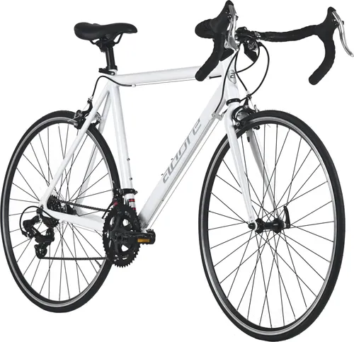 Adore Rennrad 28'' Aluminiumrahmen Racer Weiß mit 14 Gängen - Leichtes Aluminium-Rennrad mit 14 Gängen, ideal für sportliche Fahrten. Empfohlen für Körpergrößen von 165-195 cm. Perfekt für Fahrer, die Geschwindigkeit und Komfort schätzen.