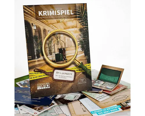 MAGNIFICUM Spiel Detektivspiel / Krimispiel für Erwachsene, Das Bankett - Teil 1 - Der Raub des Diamanten von Ramanpur, Made in Germany