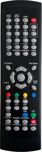 Ersatz Fernbedienung für Toshiba Videorecorder SE-R0306 | SE-R0308 | SE-R0309 | SE-R0311