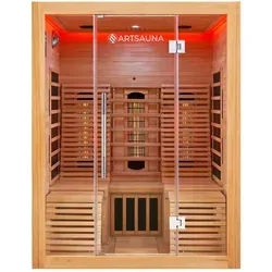 Infrarotkabine Helsinki 150 - Wärmekabinen mit Dual-Technologie, ideal für deine eigene Wellness-Oase Zuhause, inklusive stimmungsvollem Farblicht und modernem HiFi-System für maximalen Komfort.