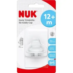 NUK Kiddy Cup Trinksauger 12m+ - Zubehör für Babyernährung, ideal für den Übergang vom Stillen zur Flasche, passt sich perfekt dem Mund des Kindes an und sorgt für ein kleckerfreies Trinken.