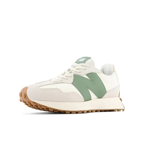 New Balance Unisex U327V1 Leder Turnschuhe 327 in Weiß (Gr. 40.5) - Klassischer Turnschuh im 70er Jahre Design, ideal für den ganzen Tag. Leichtes Obermaterial aus Wildleder und Mesh sorgt für Atmungsaktivität und Komfort. Perfekt für lässige Outfits und den Alltag.